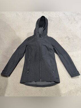 NWOT REI Women's Hooded Zip-Front Jacket in Charcoal, Wind & Waterproof Medium